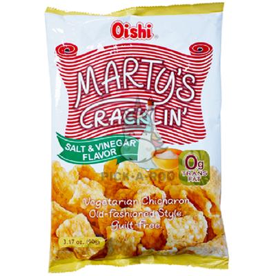 ToももちゃんChicharon Salt & Garlic Oishi - Marty's Cracklin' Chicharon - Salt & Vinegar - Save